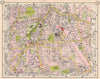 SE LONDON. Catford Bellingham Hither Green Lewisham Lee Ladywell 1953 old map