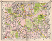 SE LONDON. Mottingham Eltham Grove Park Longlands New Eltham 1953 old map
