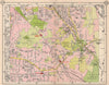 SE LONDON. Chislehurst Widmore Bickley Petts Wood Elmstead Pett's Wood 1953 map