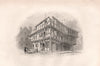 Old Houses in BOSTON, Lincolnshire. Pilgrim fathers. BARTLETT 1854 print