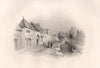 The Jerusalem Hof, LEIDEN, Netherlands. Pilgrim fathers. BARTLETT 1854 print