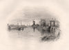 LEIDEN from the Spaniard's Bridge, Netherlands. Pilgrim fathers. BARTLETT 1854