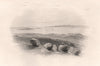 View from Captain's Hill, DUXBURY, Massachusetts. Pilgrim fathers. BARTLETT 1854