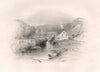 The Town Brook, PLYMOUTH, Massachusetts. Pilgrim fathers. BARTLETT 1854 print