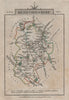 BEDFORDSHIRE by John CARY. Miniature antique county map 1812 old