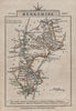 BERKSHIRE by John CARY. Miniature antique county map. Original colour 1812