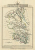 BUCKINGHAMSHIRE by John CARY. Miniature antique county map 1812 old