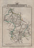 CAMBRIDGESHIRE by John CARY. Miniature antique county map 1812 old