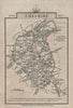CHESHIRE by John CARY. Miniature antique county map. Original colour 1812