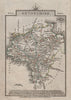 DEVONSHIRE by John CARY. Miniature antique county map. Original colour 1812
