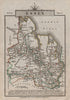 ESSEX by John CARY. Miniature antique county map. Original colour 1812 old