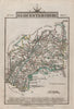 GLOUCESTERSHIRE by John CARY. Miniature antique county map 1812 old