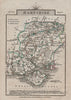 HAMPSHIRE by John CARY. Miniature antique county map. Original colour 1812