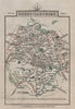 HEREFORDSHIRE by John CARY. Miniature antique county map 1812 old