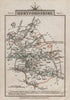 HERTFORDSHIRE by John CARY. Miniature antique county map 1812 old
