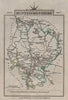 HUNTINGDONSHIRE by John CARY. Miniature antique county map 1812 old