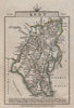 KENT by John CARY. Miniature antique county map. Original colour 1812 old