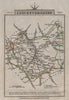 LEICESTERSHIRE by John CARY. Miniature antique county map 1812 old