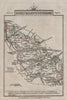 NORTHAMPTONSHIRE by John CARY. Miniature antique county map 1812 old