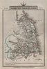 NORTHUMBERLAND by John CARY. Miniature antique county map 1812 old