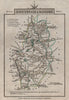 NOTTINGHAMSHIRE by John CARY. Miniature antique county map 1812 old