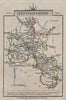 OXFORDSHIRE by John CARY. Miniature antique county map. Original colour 1812