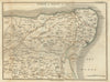 MARGATE & RAMSGATE environs by John Cary. Thanet Broadstairs Sandwich 1812 map