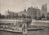 Lambeth Palace, with St. Mary's Church, from the suspension bridge. London 1896