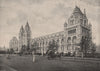 The Natural History Museum, South Kensington. London 1896 old antique print