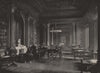 The Reform Club. The Library. London 1896 old antique vintage print picture