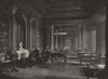 The Reform Club. The Library. London 1896 old antique vintage print picture