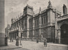 London University. London. Education 1896 old antique vintage print picture