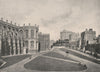 Windsor Castle. The Lower Ward, with St. George's Chapel. Berkshire 1896 print