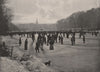 Skating on the long water. Hyde Park. Winter sports 1896 old antique print