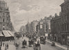 Oxford Street, looking east. London 1896 old antique vintage print picture