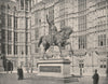 Statue of Richard Coeur de Lion, Old Palace Yard, Westminster. London 1896