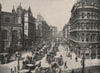 Queen Victoria Street. Mansion House end. London 1896 old antique print
