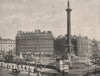 Trafalgar Square. London 1896 old antique vintage print picture