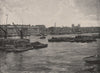 View down The Thames from London Bridge. London 1896 old antique print picture