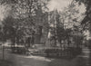 Fountain Court, Temple. London 1896 old antique vintage print picture