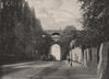 Highgate Archway, Looking Northwards. London 1896 old antique print picture