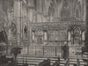 Westminster Abbey. The Reredos. London. Churches 1896 old antique print