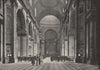 St. Paul's Cathedral. The Nave. London. Churches 1896 old antique print