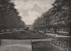 The flower walk , Regent's Park. London. Parks 1896 old antique print picture