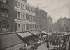 Seven Dials. London 1896 old antique vintage print picture