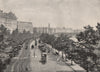 The Victoria Embankment, from Charing cross station. London 1896 old print