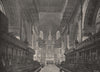 St. Paul's Cathedral. The Choir and Reredos. London. Churches 1896 old print