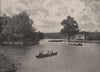 Connaught water, Epping forest. Essex. Landscapes 1896 old antique print