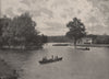 Connaught water, Epping forest. Essex. Landscapes 1896 old antique print