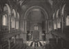 The Central Synagogue. London. Temples 1896 old antique vintage print picture